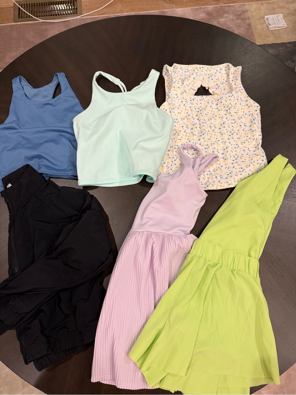 Girls' athletic clothing lot size 8